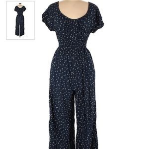 Madwell Navy Floral Scoop neck Jumpsuit